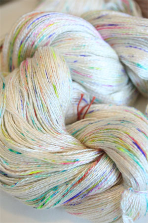 Tosh silk lace yarn by MadelineTosh in Cosmic Wonderdust