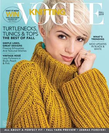 Vogue Knitting Magazine Early Fall 2019 at Fabulous Yarn