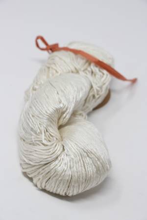 Peau de Soie Silk Yarn in Bleached White
