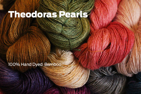 Theodoras Pearls - Handpainted Bamboo yarn - fabyarns