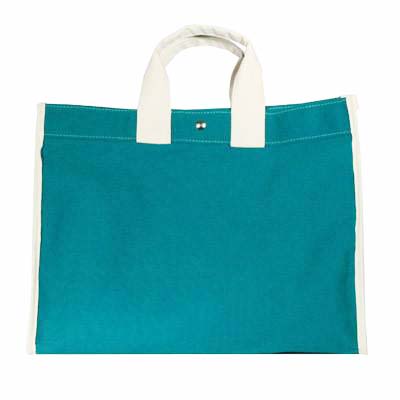 UTILITY CANVAS | CLASSIC FIELD BAG  | TEAL WITH NATURAL TRIM