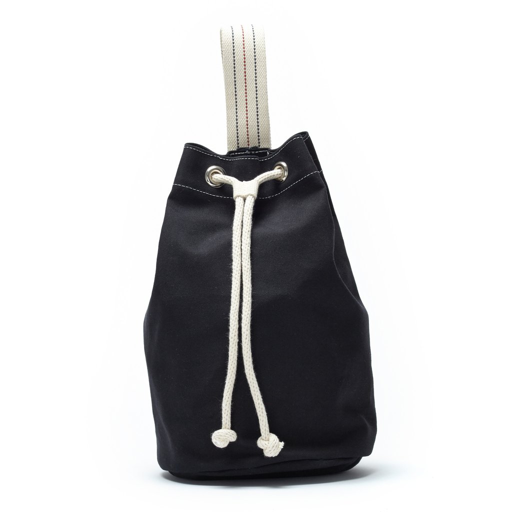 UTILITY CANVAS | SINGLE STRAP DUFFEL in BLACK at Fabulous Yarn