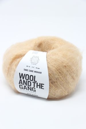 Wool & The Gang Take Care Mohair in Beige Blonde