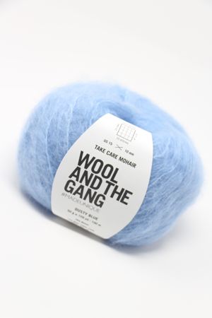 Wool & The Gang Take Care Mohair in Dusty Blue