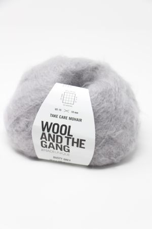 Wool & The Gang Take Care Mohair in Dusty Grey