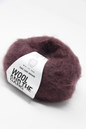 Wool & The Gang Take Care Mohair in Grape Purple