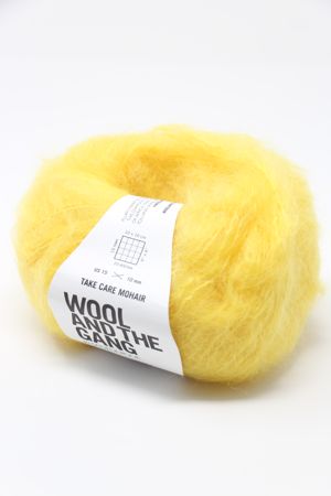 Wool & The Gang Take Care Mohair in Lemon Sorbet