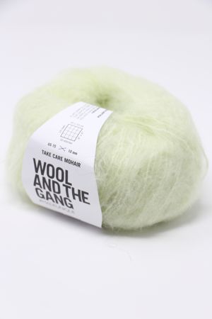 Wool & The Gang Take Care Mohair in Lime Sherbert