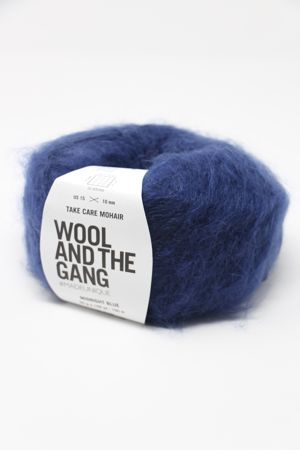 Wool & The Gang Take Care Mohair in Midnight Blue