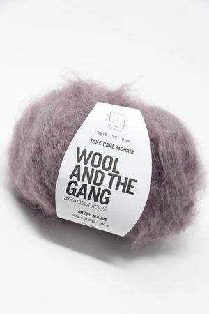 Wool & The Gang Take Care Mohair in Misty Mauve