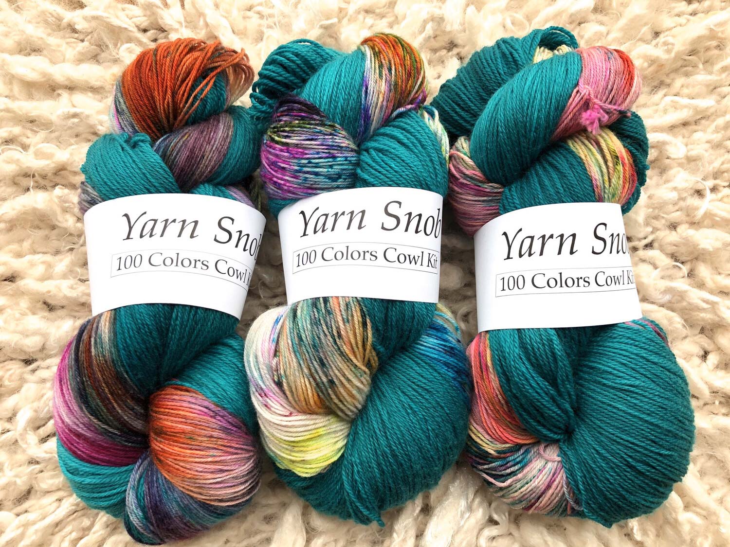 Yarn Snob - 100 Colors Cowl Kit! - fabyarns