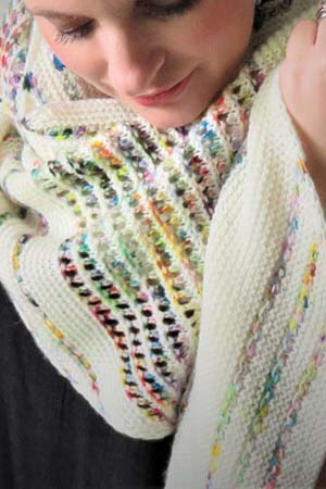 Splatter Paint Shawl  Knit Kit