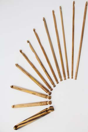 ZEN OLIVEWOOD CROCHET HOOKS SET