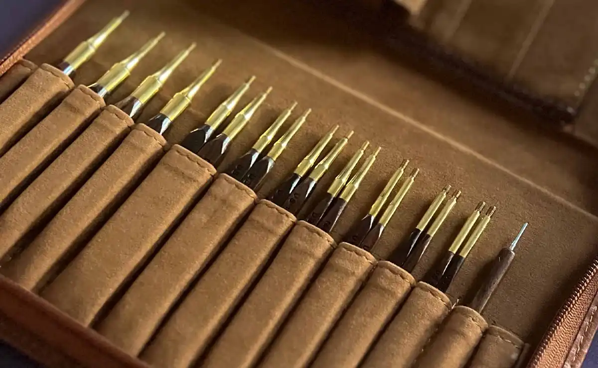 Zen Rosewood 5 inch Squared Tip Interchangeable Needle Set only at