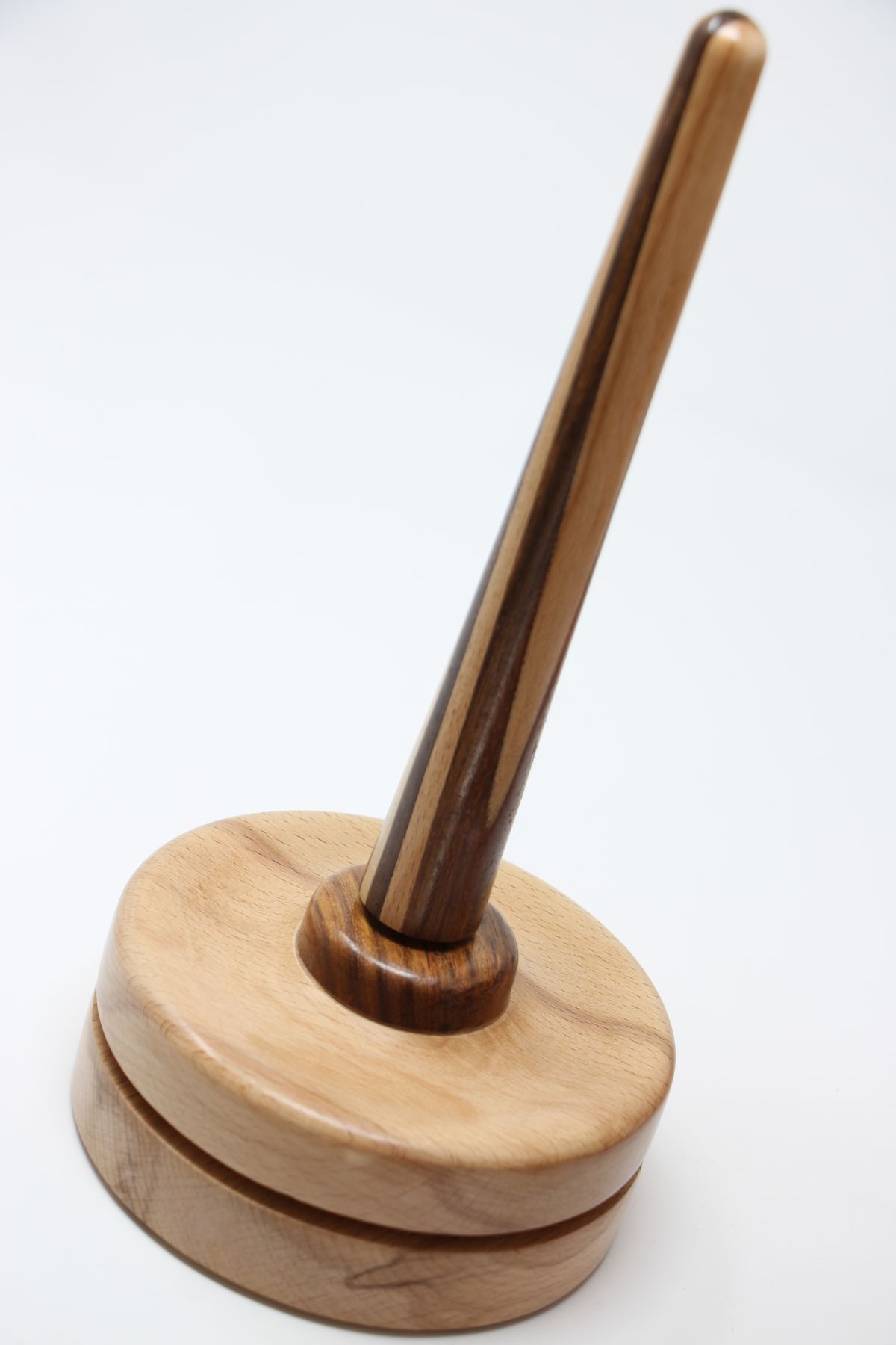 Zen Rosewood and Beech Yarn Spinners or Yarn Holders at Fabulous Yarn