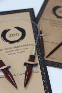 zen rosewood circulars with satin twist