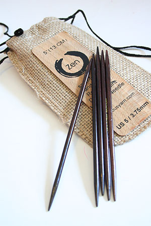 Zen Ebony  Triangular Double Point  Needles