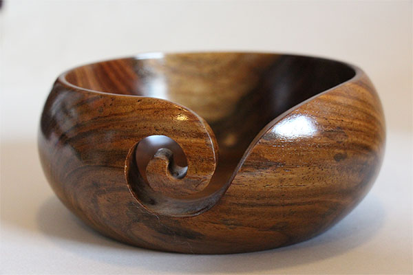 Zen Yarn Bowls handmade in Sheesham and rosewood