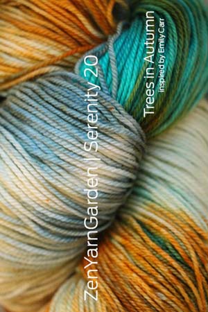 zen yarn garden | Serenity Silk Singles | Artwalk - Trees in Autumn